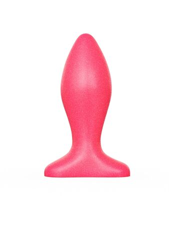 Розовая анальная пробка - 9 см.